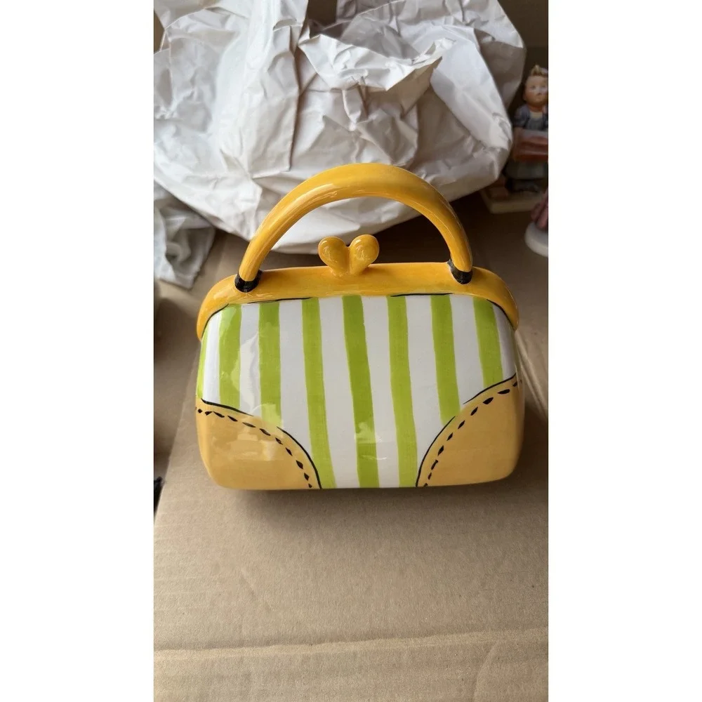 Ceramic Purse Coin Bank 